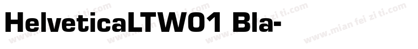 HelveticaLTW01 Bla字体转换